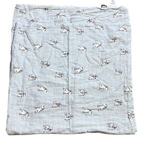 Pottery barn kids Star Wars R2D2 muslin swaddle blanket  organic cotton